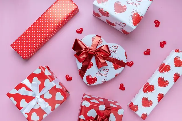 Geschenke in Herzform