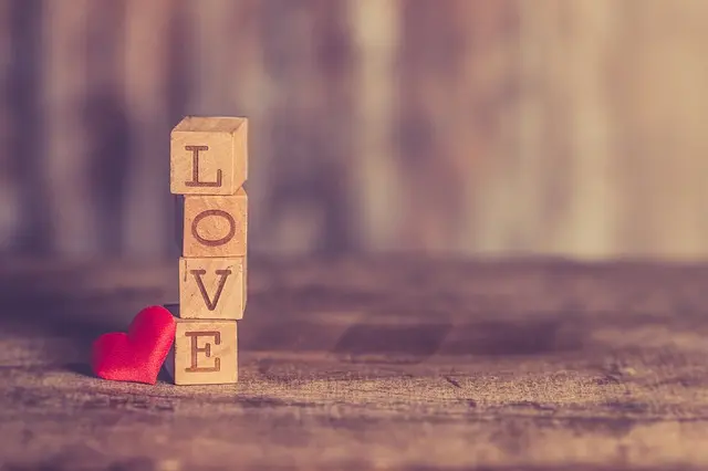 Liebe Herz Buchstaben